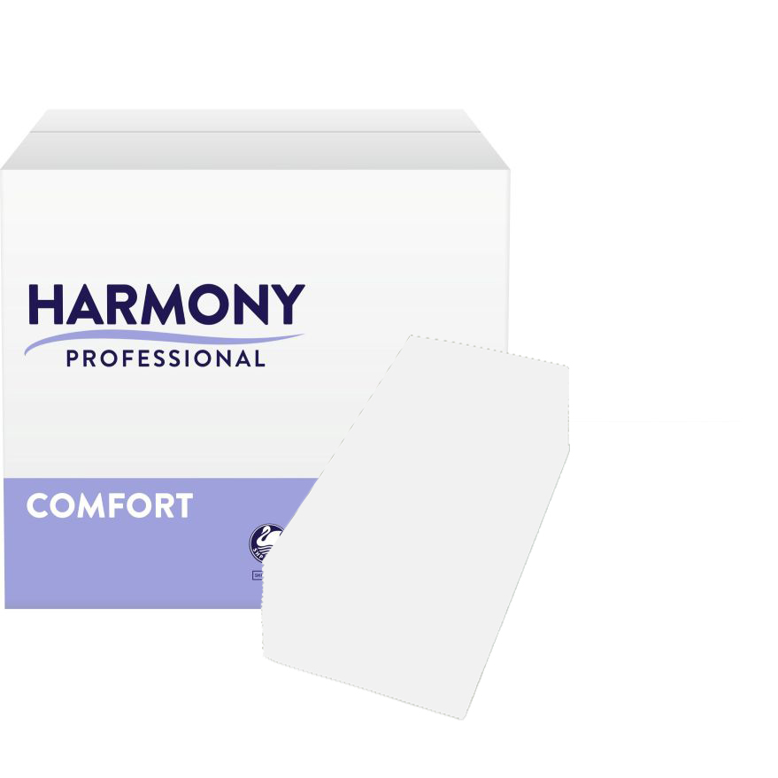 Servietten Harmony 3-lg weiß KF 33x33cm 1/8 Falzung