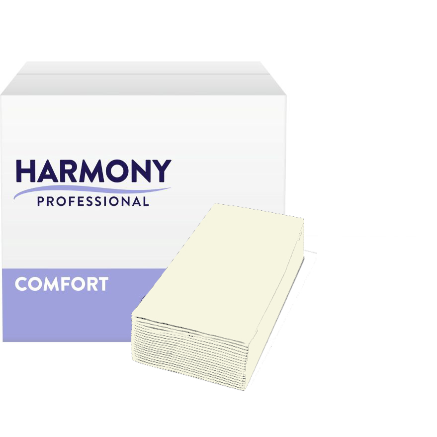 Servietten Harmony 2-lg creme 33x33cm 1/8 Falzung