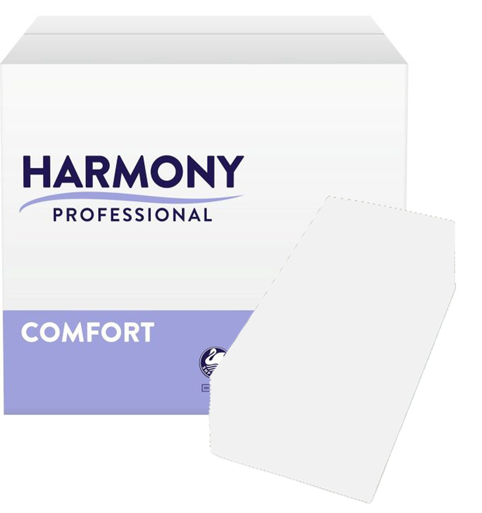 Servietten Harmony 3-lg weiß KF 33x33cm 1/8 Falzung