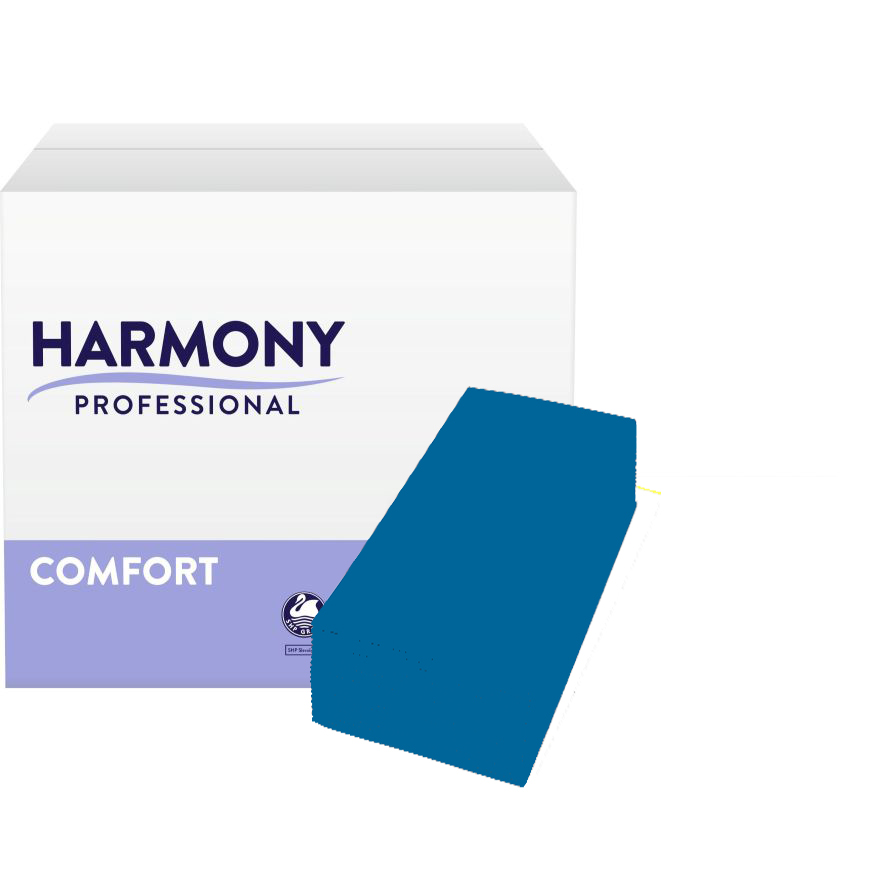 Servietten Harmony 2-lg dunkelblau 38x38cm 1/8 Falzung